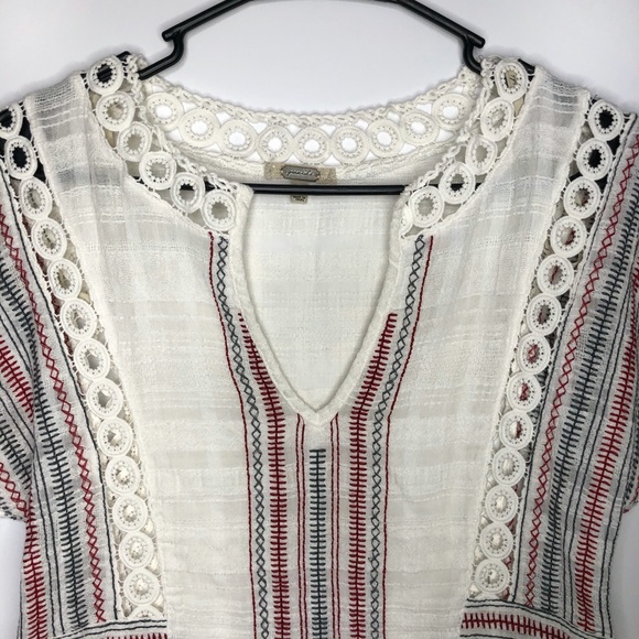 Buckle Gimmicks Embroidered Boho Top Size XS - Picture 2 of 10